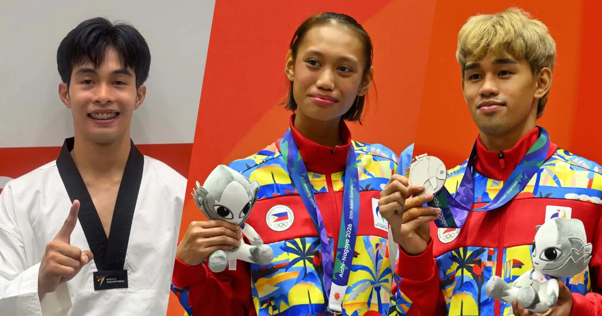 Gold, silver and bronze medals arranged beside a taekwondo belt