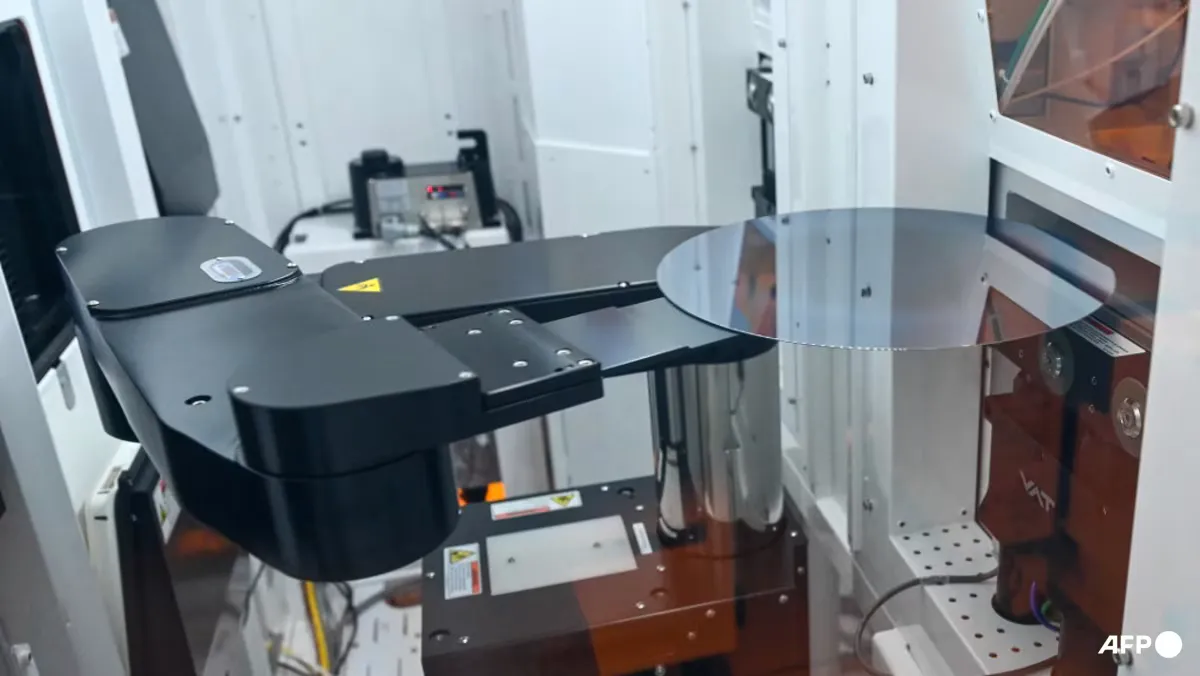 Semiconductor wafers in a technology manufacturing facility