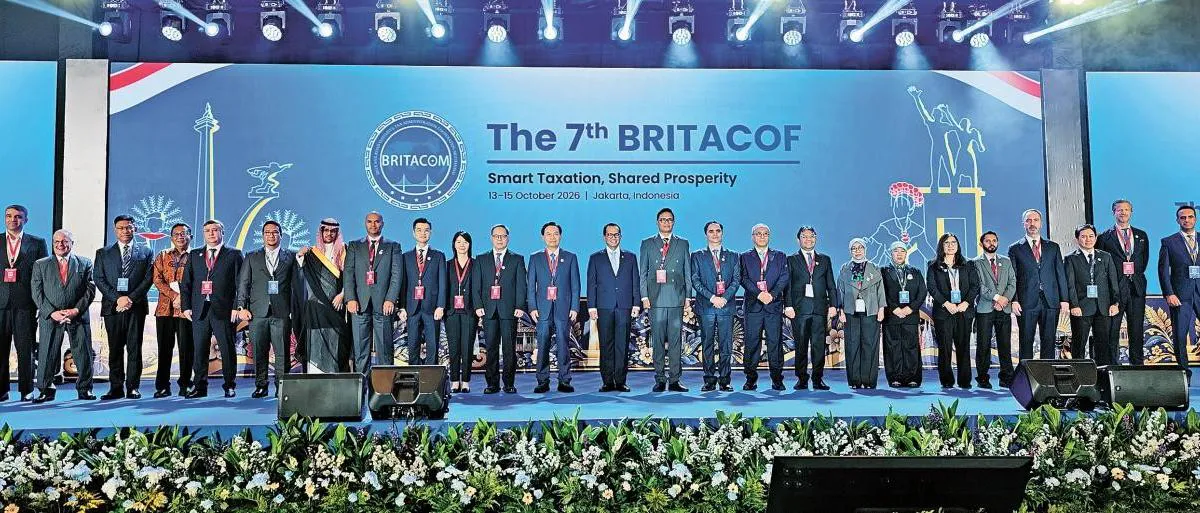 Conference hall with microphones and delegate seating