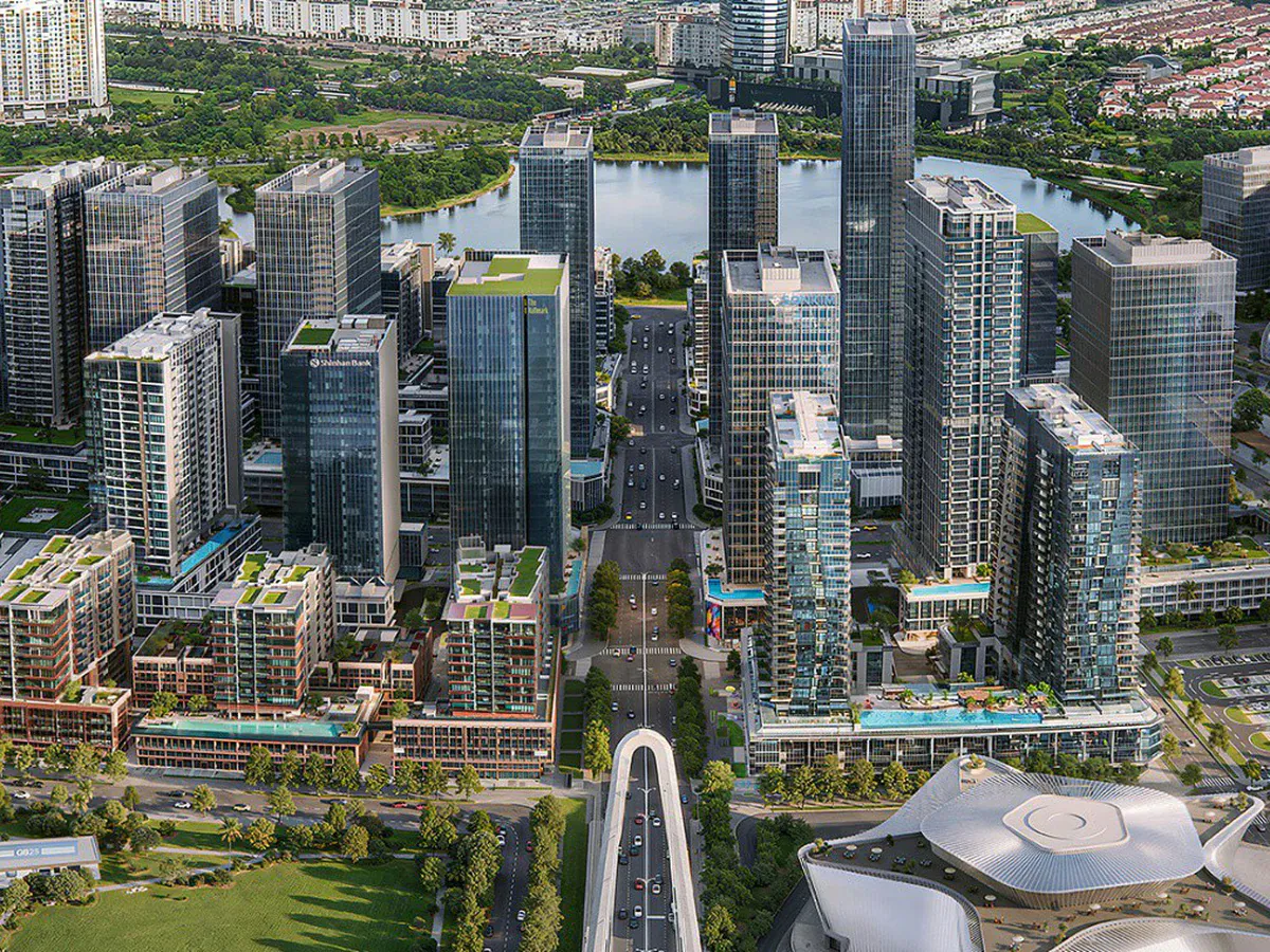 Residential apartment buildings in Vietnam