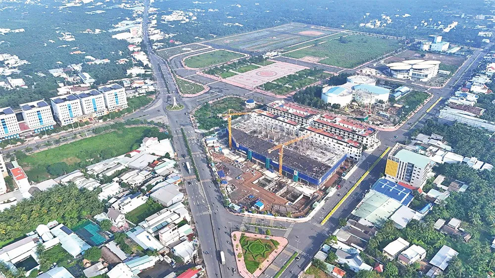 Road infrastructure and industrial buildings in Vietnam