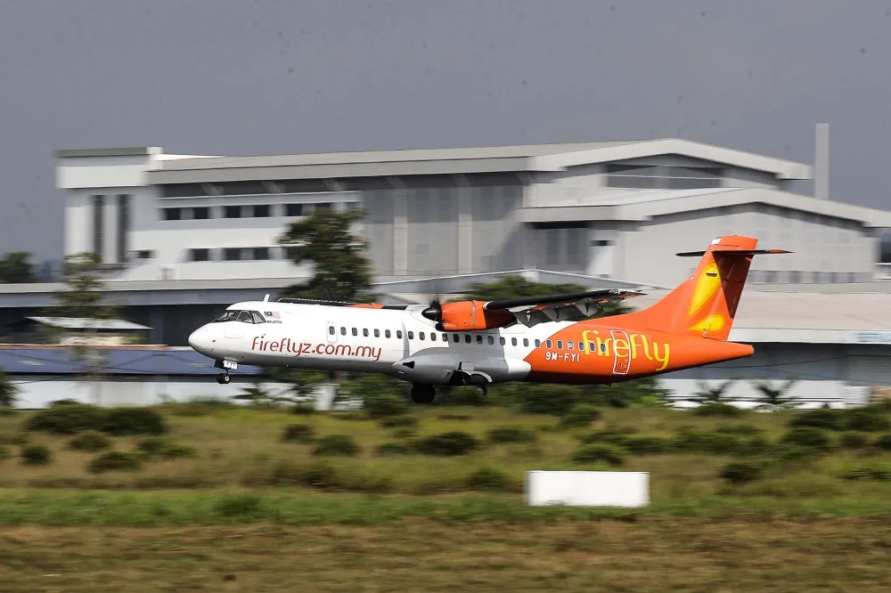 Passenger aircraft parked on an airport apron
