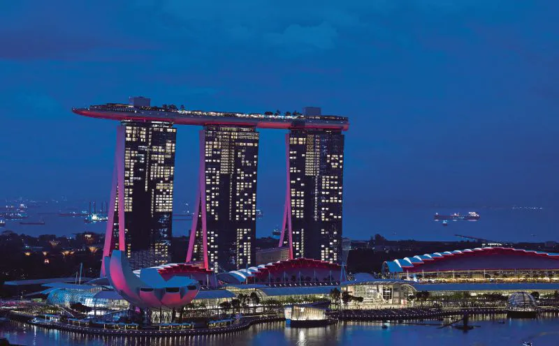 Office towers in Singapore