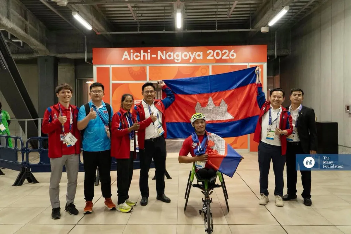 Racing wheelchair on an athletics track