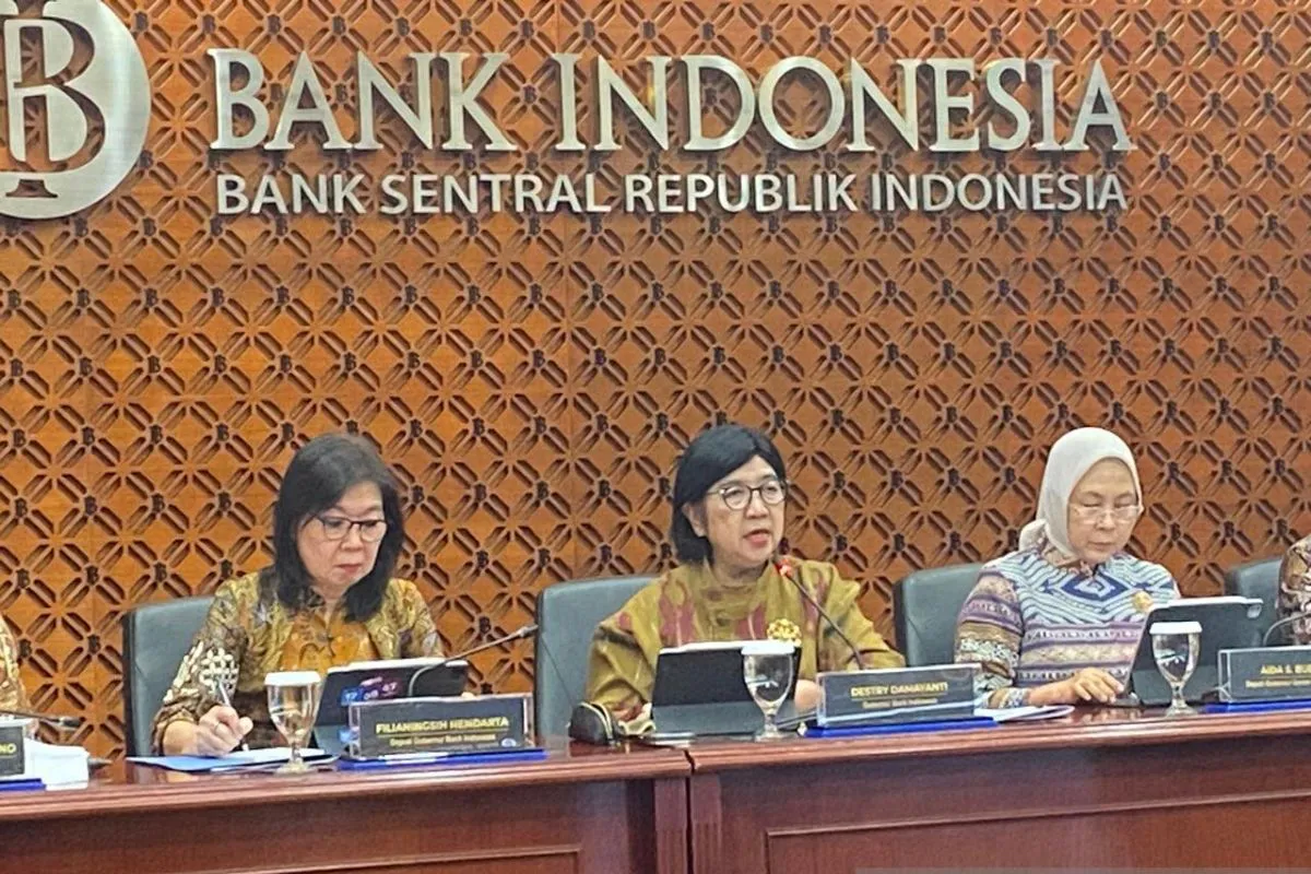 Illustration of economic charts with an outline map of Indonesia