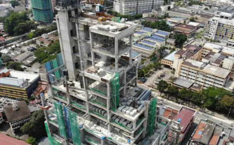 Residential apartment towers under construction