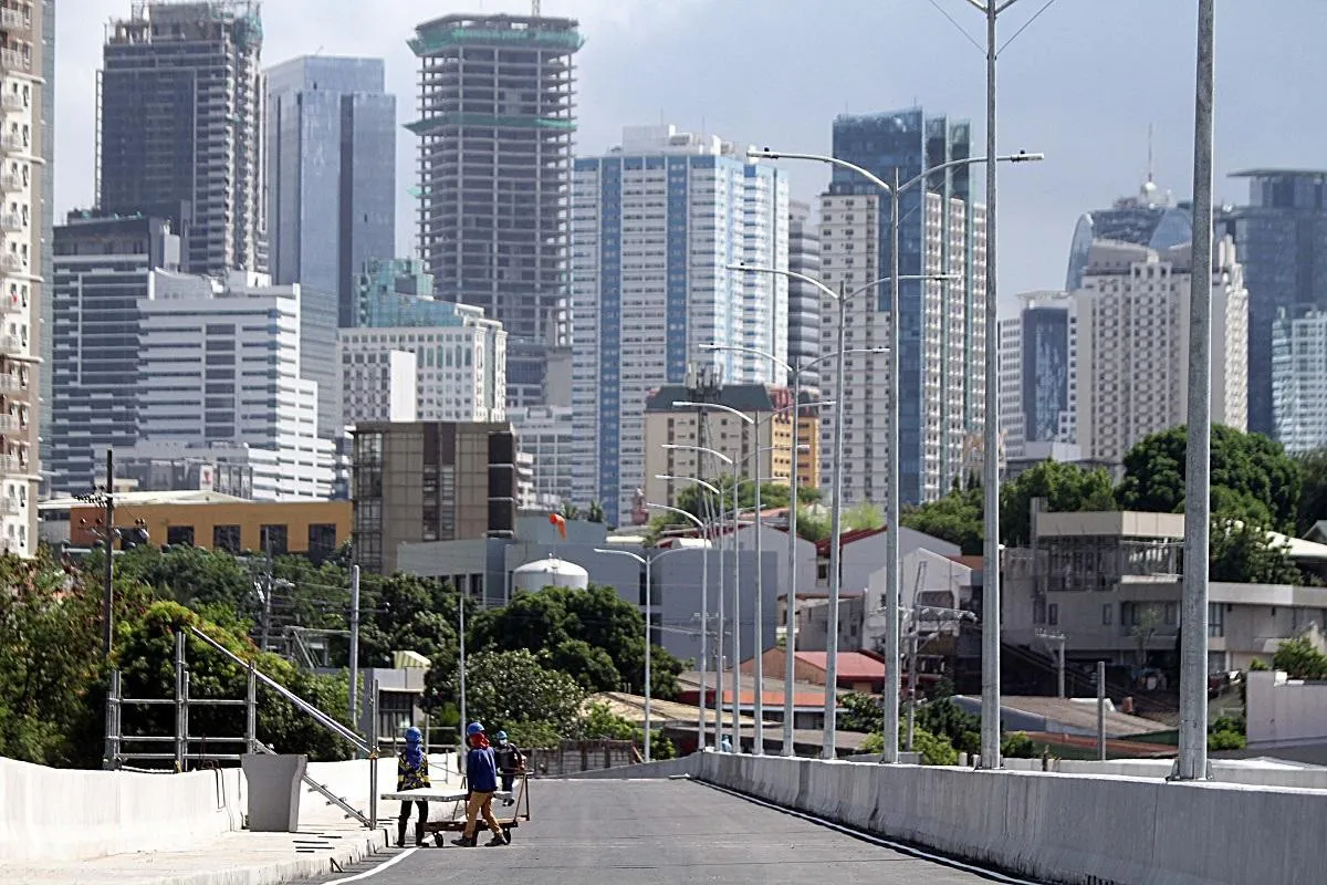 Residential condominium buildings in an urban neighbourhood