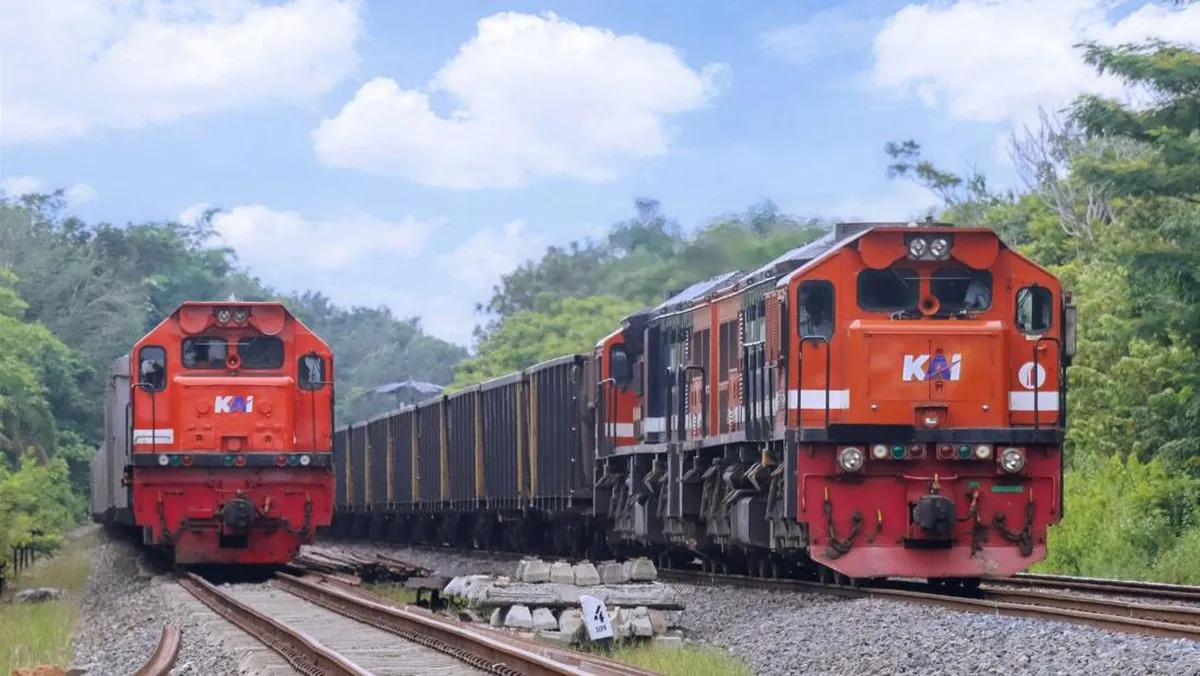 Illustration of railway tracks alongside financial documents