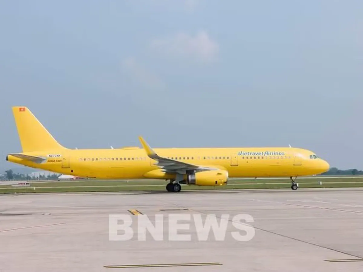 Passenger aircraft parked on an airport apron