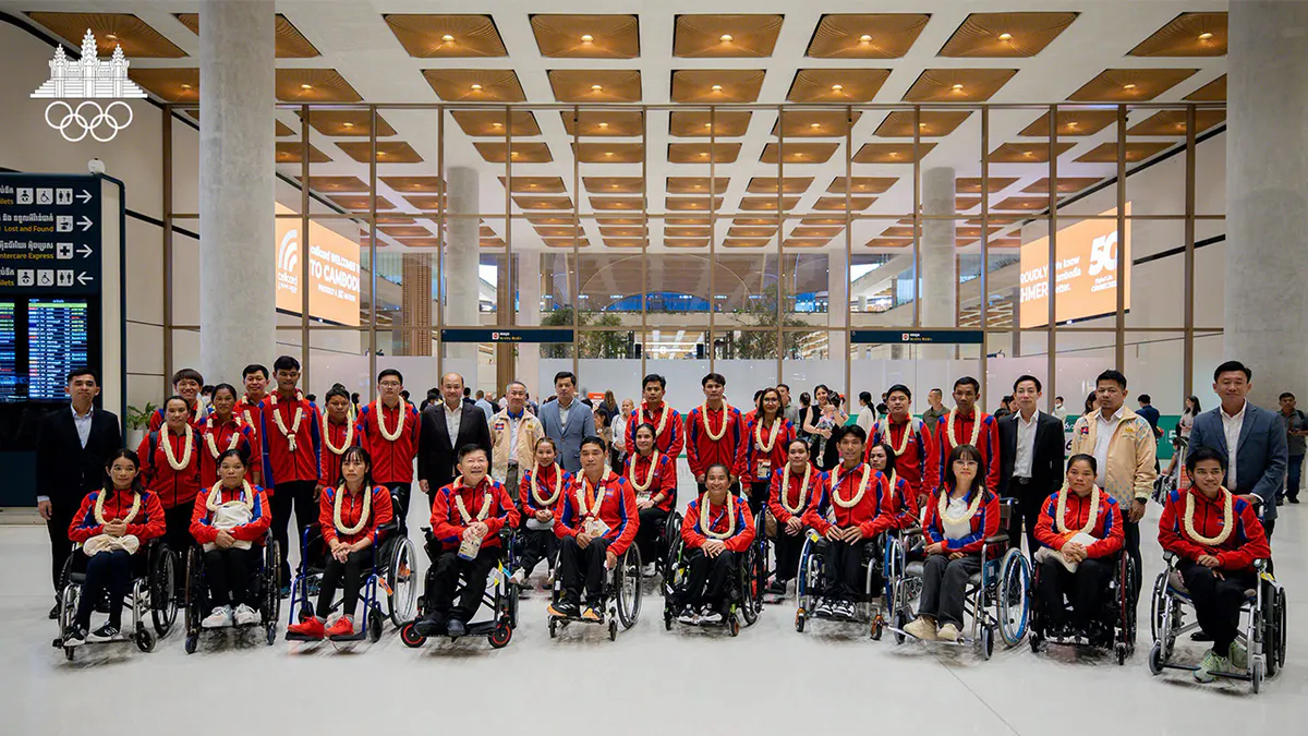 Racing wheelchair on an athletics track