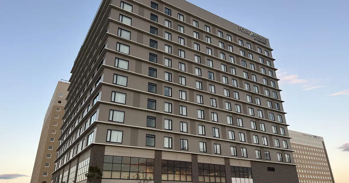 Exterior of a hotel building in an urban setting
