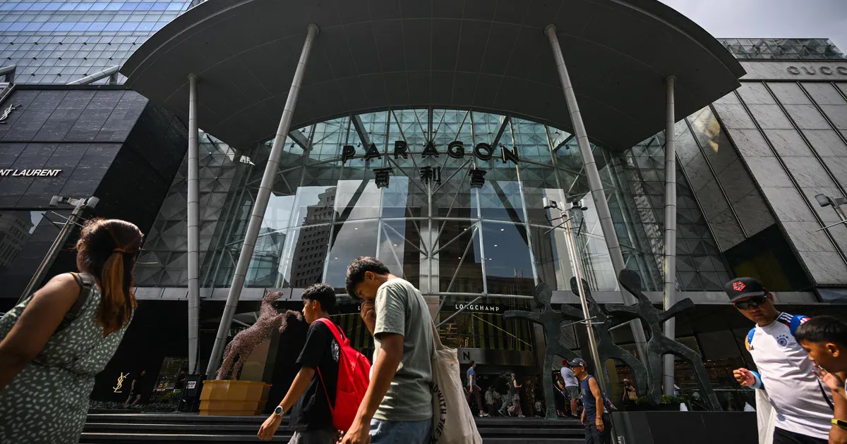 Office towers and retail buildings in Singapore