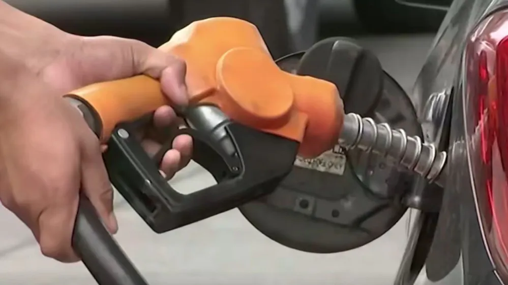 Fuel dispensers at a petrol station