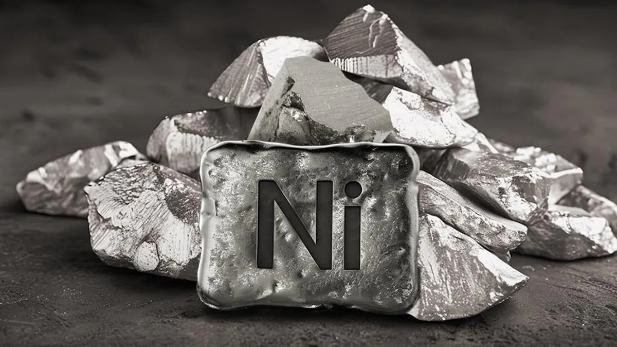 Industrial equipment at a nickel processing facility