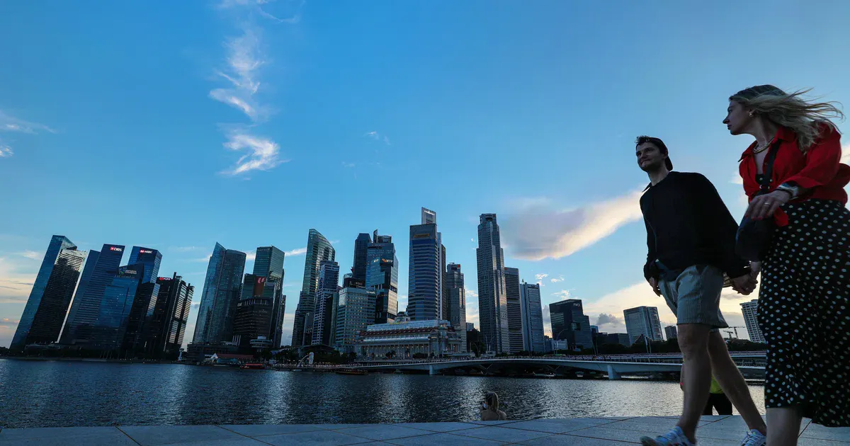 Office towers in Singapore’s financial district