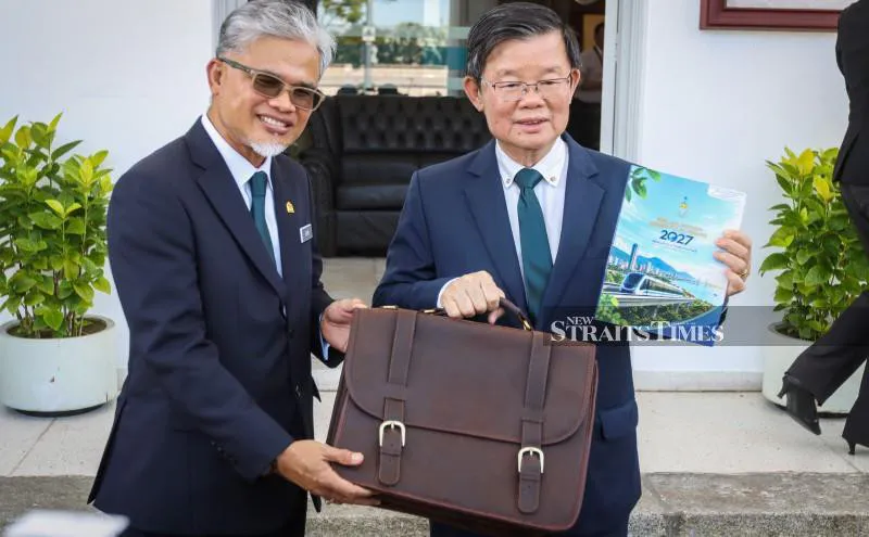 View of George Town's urban skyline in Penang