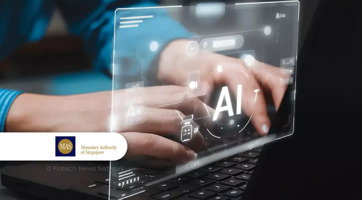 Illustration of an AI network alongside financial data on a computer screen